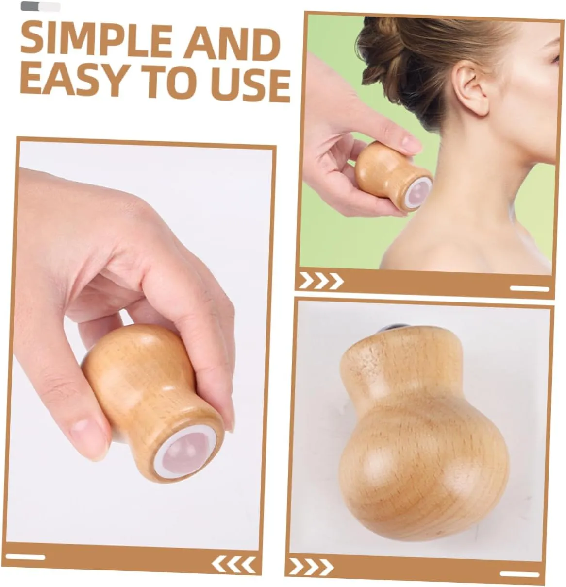 4pcs Jade Face Roller Portable Facial Tool for Eye Neck Relaxation Muscle Cooling Effect for Skincare Routine Self-Care