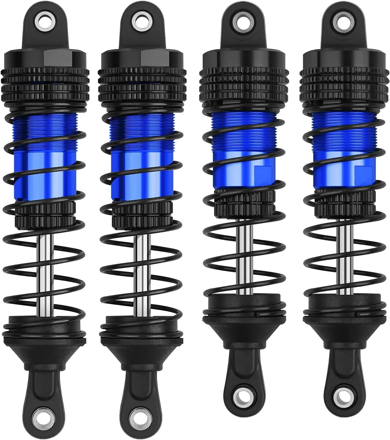 4PCS RC Cars Shock Absorber Set Compatible with 1/14 WLtoys 144001/144010, Team Associated 1/14 Reflex 14B RC Buggy Off-Road Racing 1:14 1:16 Scale RC Cars Upgraded Parts-Blue