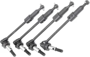 4Pcs RC Steel Adjustable Universal Drive Shaft for HSP 94108/94109/94110, Easy Install, High Performance, Durable