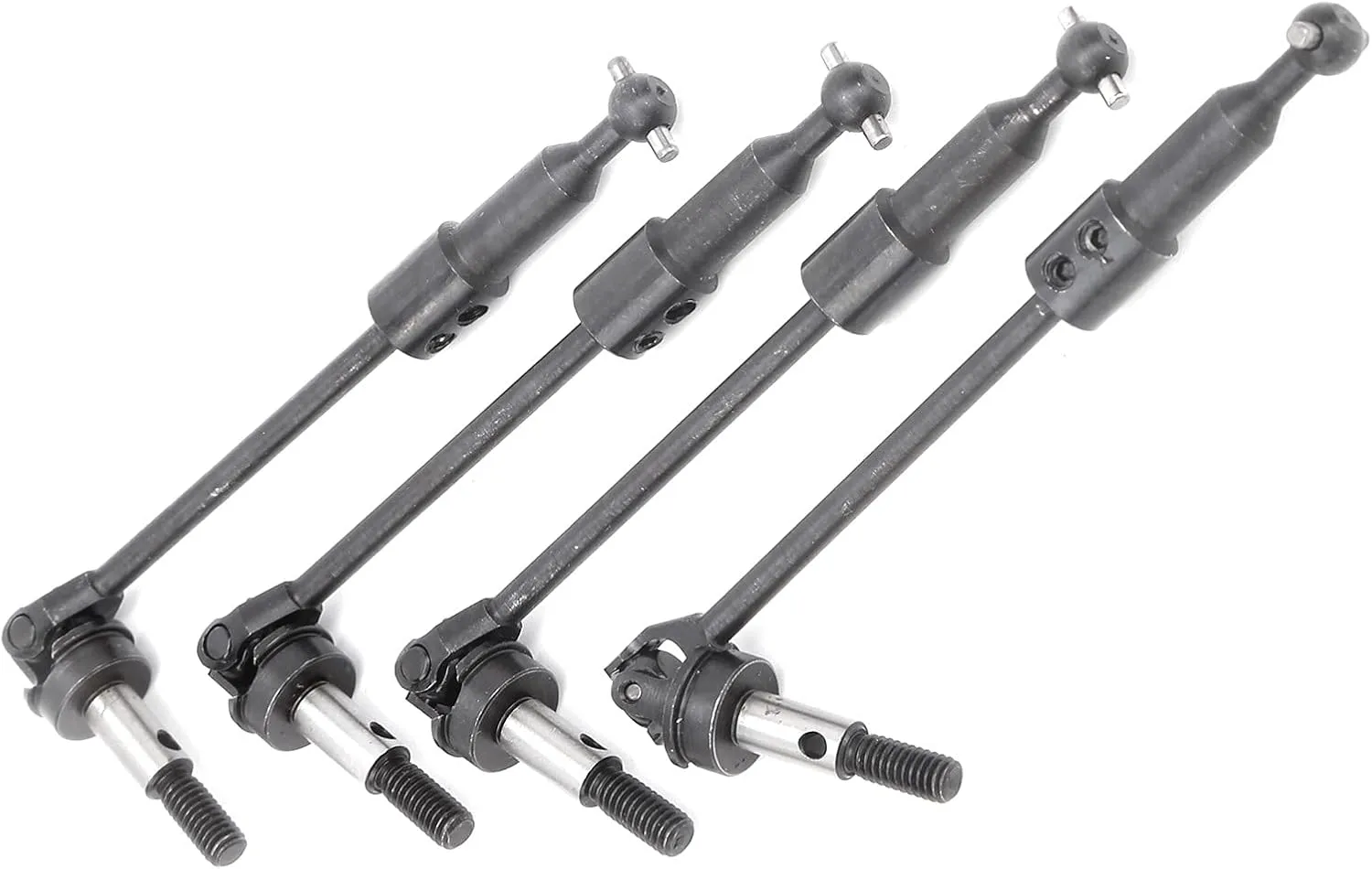 4Pcs RC Steel Adjustable Universal Drive Shaft for HSP 94108/94109/94110, Easy Install, High Performance, Durable