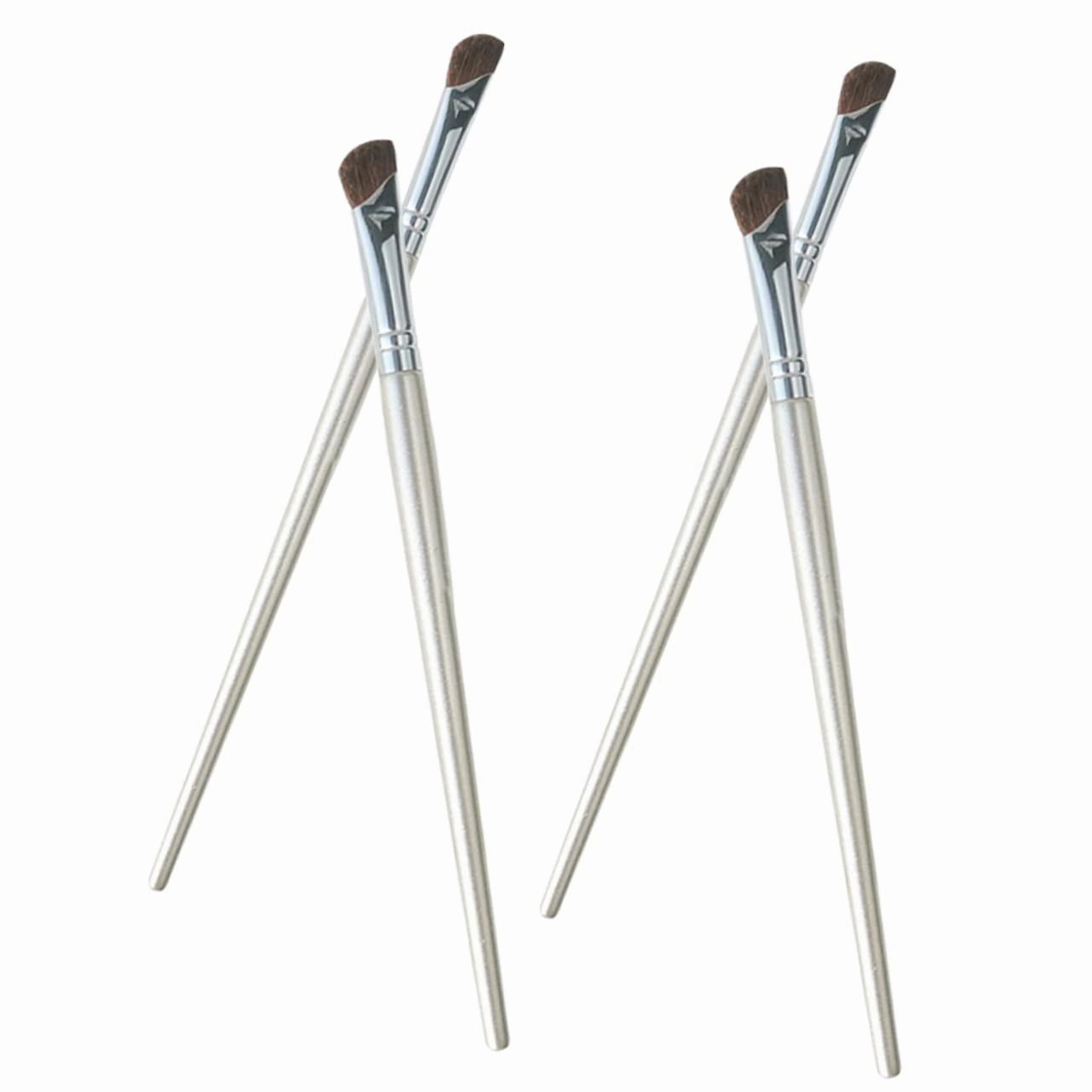 4sets Angled Nose Contour Brush Highlighter Brush Eye Shadow Kit Safe Makeup Tool 4pcs*4
