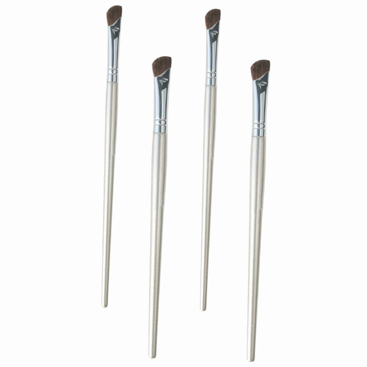 4sets Angled Nose Contour Brush Highlighter Brush Eye Shadow Kit Safe Makeup Tool 4pcs*4