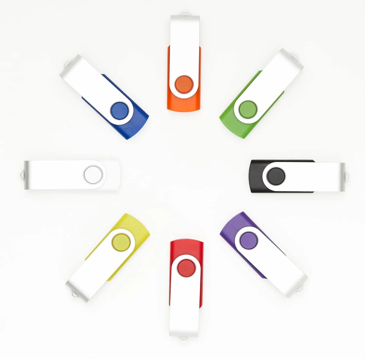 5 Pack 32GB USB Flash Drives in 5 Random Colors USB 2.0 Wholesale Lot Bulk Memory Sticks (5 Pack, 32GB)
