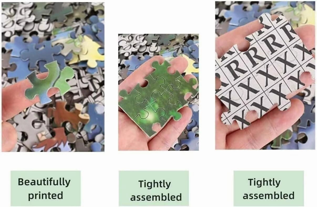500 Piece Wooden Puzzle for Adults Horses Galloping On The Grassland Animal Jigsaw Puzzle Challenging for Youth Fun Puzzle Family Educational Game Toys Holiday Activities Gift Colorful Puzzles