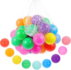 50Pcs Crush Ocean Balls for Ball Pits Play Tents and Pools Educational for Hand Eye Coordination and Physical Activity