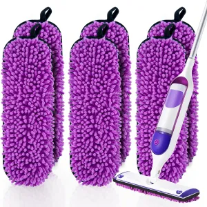 6 Pack Reusable Replacements Pads Compatible with Swiffer PowerMop,Microfiber Power Mop Pads for Swiffer 15'' Spray Mop, Washable PowerMop Pads Used for Multi Hardwood Floors
