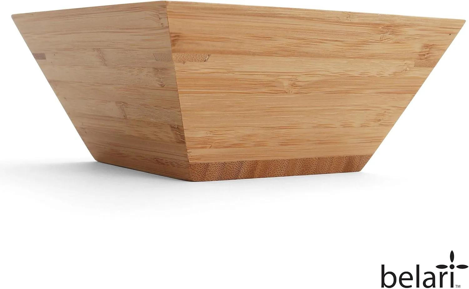 6.25" Bamboo Bowl Set - Bamboo Reusable Bowls - Square Bamboo Bowls - Wood Dinnerware - Bamboo Dinner Bowls - Bamboo Dinnerware Set - Eco Friendly Bowls (4 Pack / 6.25" Square)