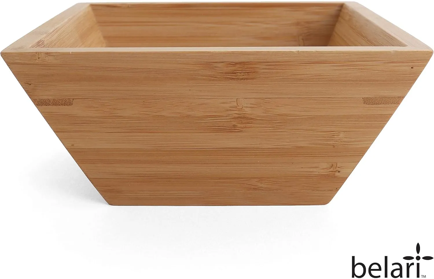 6.25" Bamboo Bowl Set - Bamboo Reusable Bowls - Square Bamboo Bowls - Wood Dinnerware - Bamboo Dinner Bowls - Bamboo Dinnerware Set - Eco Friendly Bowls (4 Pack / 6.25" Square)