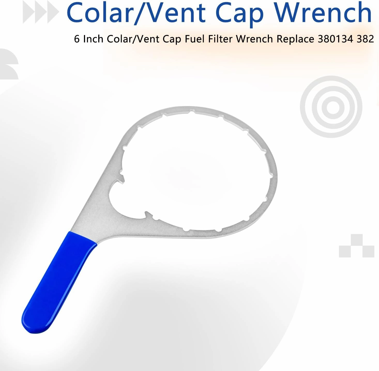 6 Inch & 8 Inch Colar/Vent Cap Fuel Filter Wrench for 380134 382 & 482 483 782 Compatible with Detroit Diesel Truck Engines, Navistar Engines Diesel DD13, DD15 and DD16