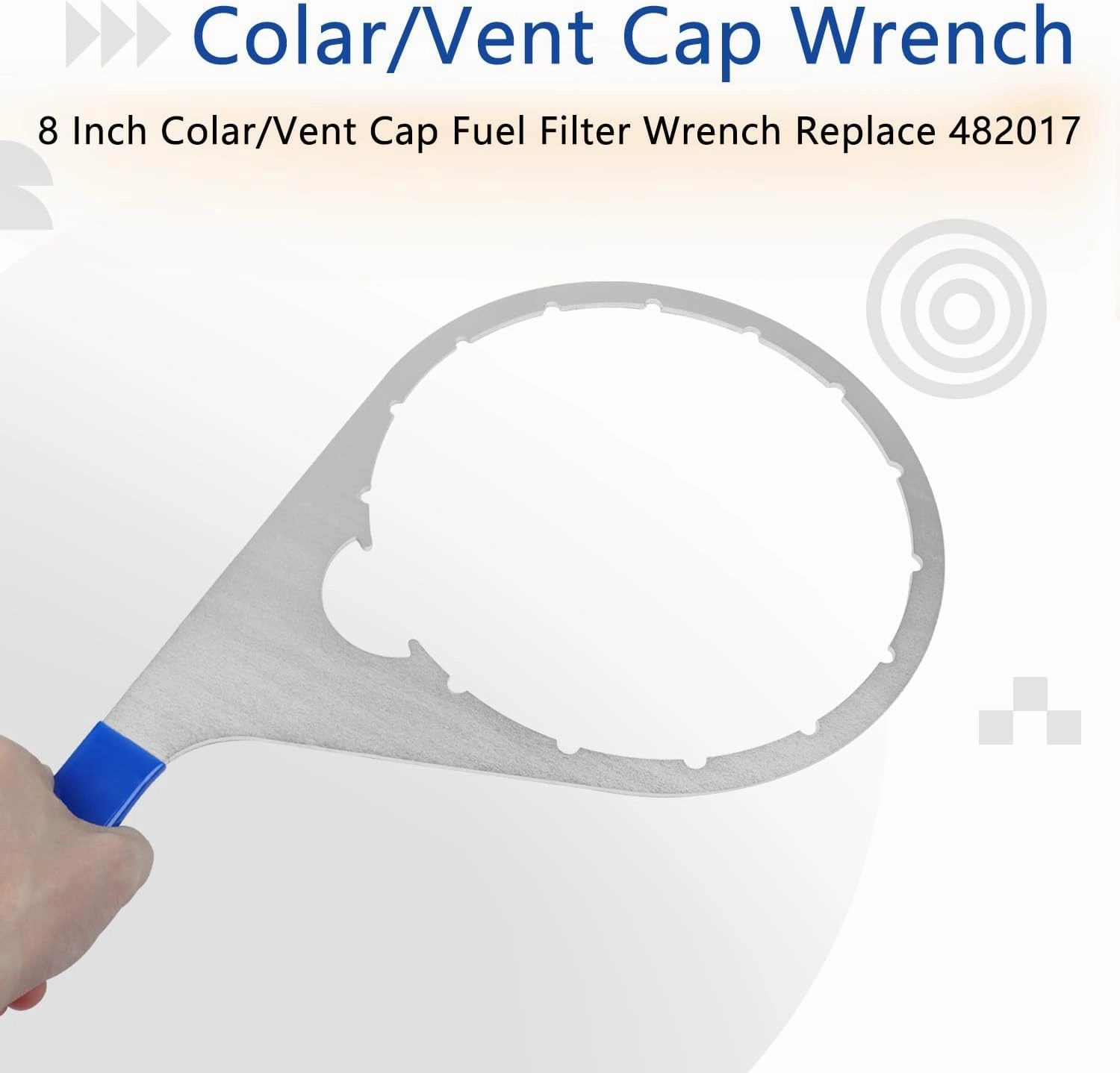 6 Inch & 8 Inch Colar/Vent Cap Fuel Filter Wrench for 380134 382 & 482 483 782 Compatible with Detroit Diesel Truck Engines, Navistar Engines Diesel DD13, DD15 and DD16