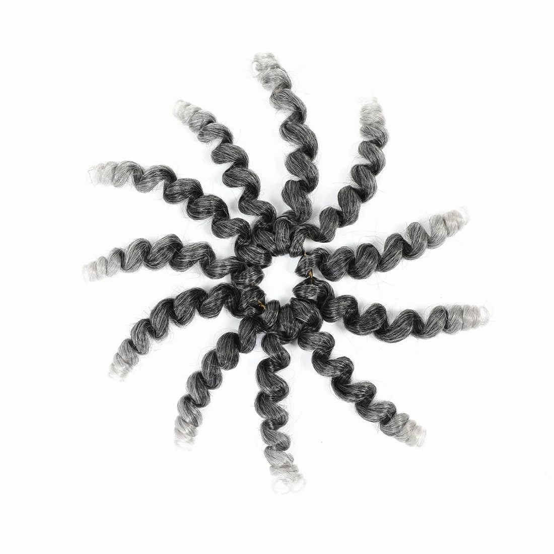 8 Pack Jamaican Bounce Crochet Hair Curly Crochet Hair 8 Inch Wand Curl Crochet Hair For Black Women Jamaican Twist Braid Hair Short Crochet Curly Hair Extensions(8 Inch (Pack of 8),Tgray)