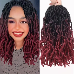 8 Packs Short Faux Locs Crochet Hair 120 Strands 12Inch Soft Locs wavy Dreadlocks Crochet Braids Natural Pre-Looped Crochet Hair for Black Women (12 Inch (Pack of 8), 1B-530-350)