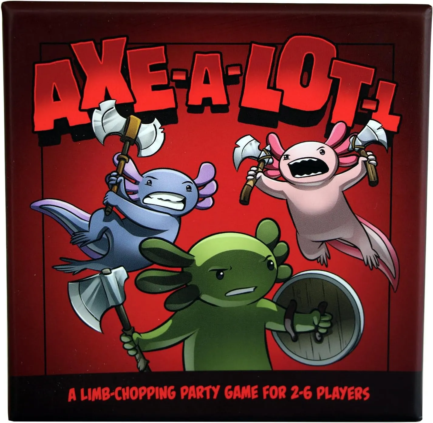 A Comical Limb-Chopping Party Game for 2-6 Players On Family Game Night - for Axolotl Fans Ages 7 and Up 162 Cards