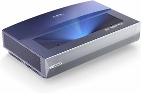 A6 Ultra Short Throw Projector, Triple Laser 2200 ANSI Lumen, 4K UHD Laser TV with Android, HDR10 120" Projection, 107% BT.2020, UST for Home Theater