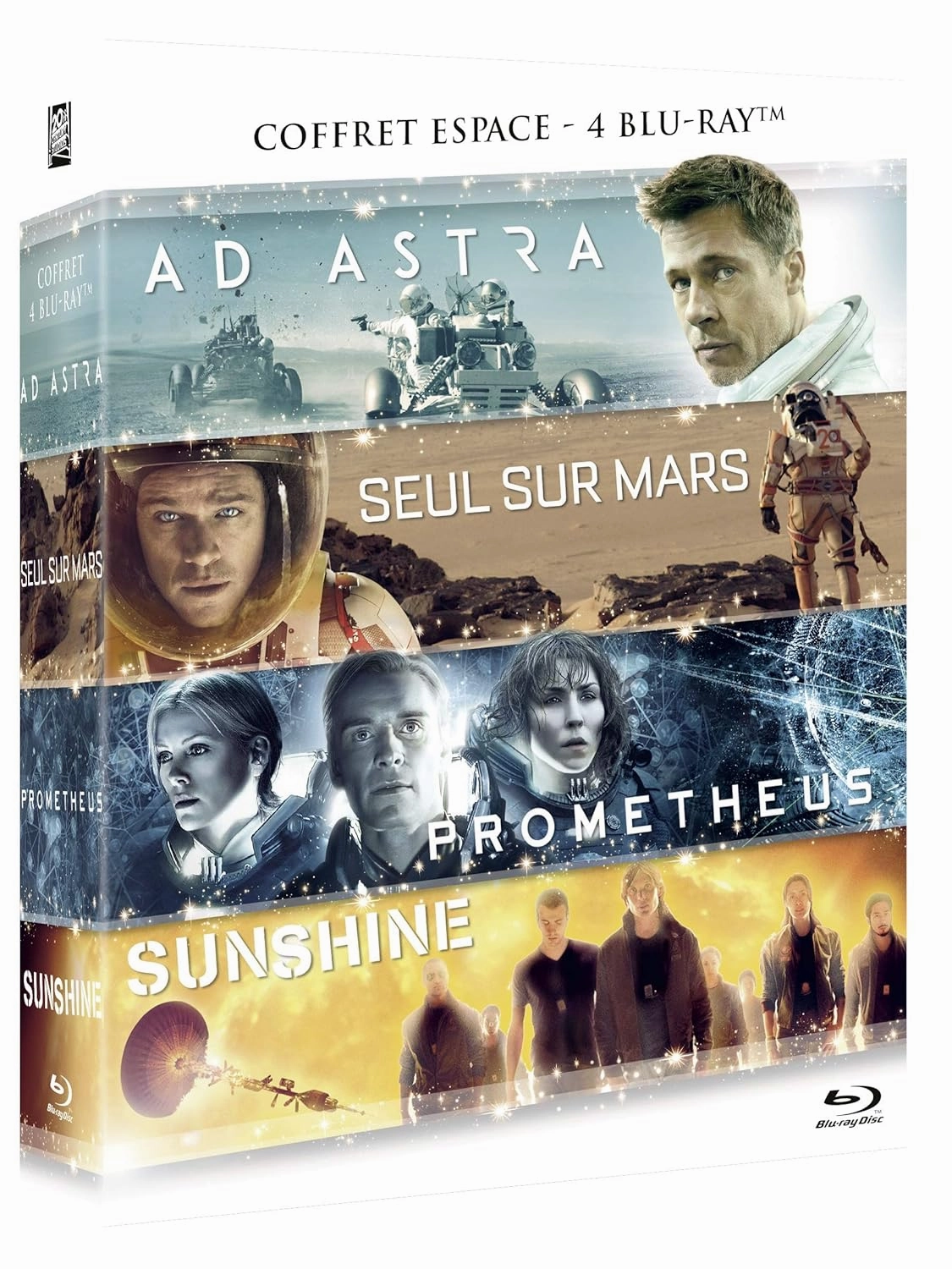 Ad Astra / The Martian / Prometheus / Sunshine - 4-Disc BoxSet [ NON-USA FORMAT, Blu-Ray, Reg.B Import - France ]
