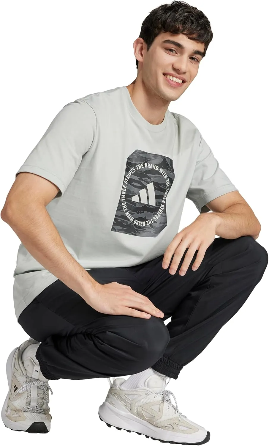 adidas Men's Camouflage Shape Graphic T-Shirt