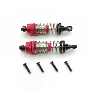 Adjustable Oil Pressure Shock Absorber Compatible with Remote Control Cars Universal Upgrade Accessory 1PC(Red)