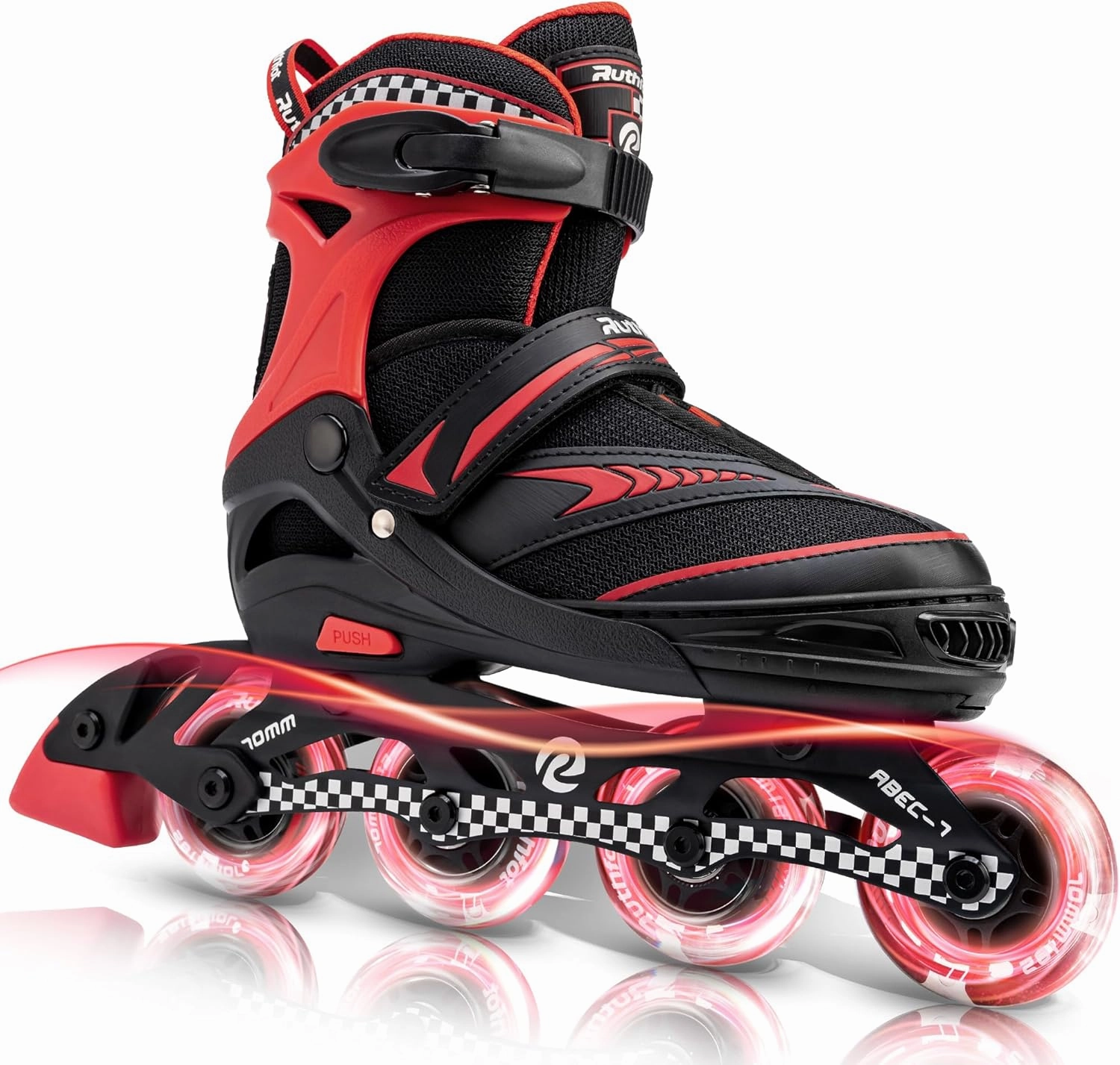 Adjustable Inline Skates for Boys and Girls with Full Light Up Wheels, Outdoor Rollerskates for Kids and Women