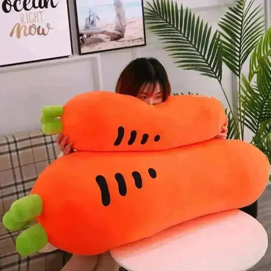 Adorable Carrot Shape Plush Pillow (60 cm)