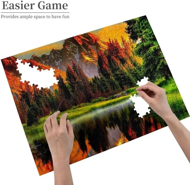 Adults 500 Pieces Wooden Jigsaw Puzzle - Fish Head Colorful Challenging Educational Toys Home Decor