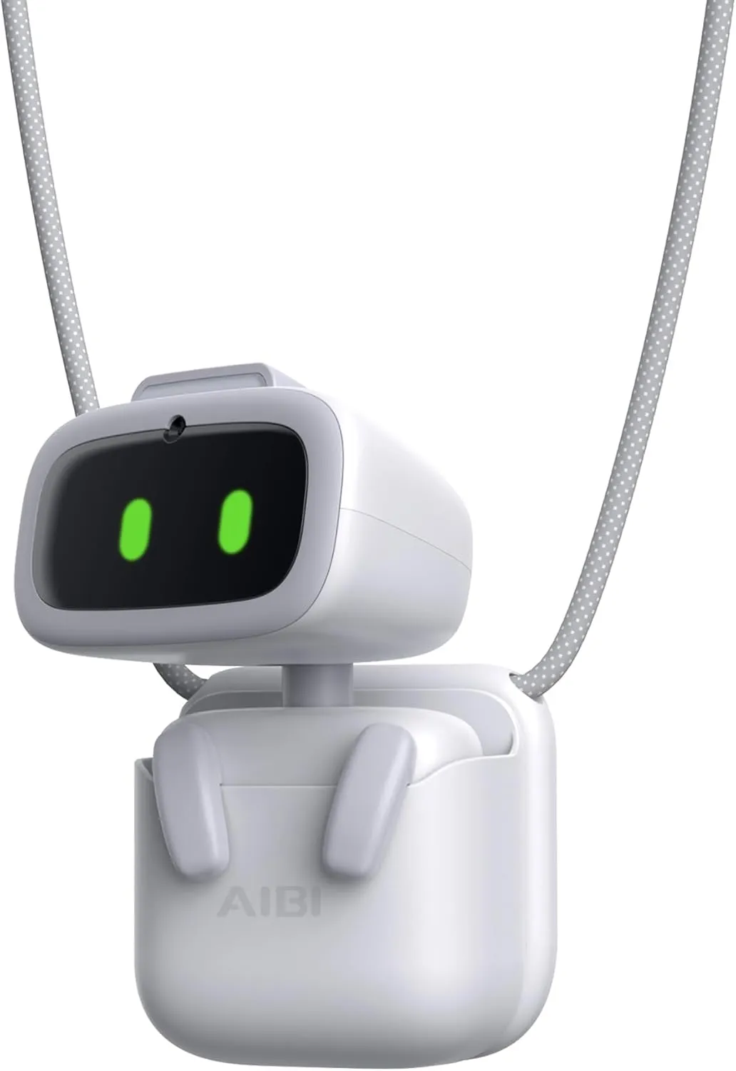 Aibi Pocket Pet - Wearable Robot | ChatGPT Powered AI Companion with Voice Commands, Emotional Interaction, Singing & Dancing | Magnetically Attaches to Anywhere | Ultra Portable