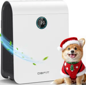 Air Purifiers for Home Large Room Up to 2390 ft² with PM 2.5 Display Air Quality Sensor, DBFIT H13 HEPA Air Purifier with Washable Filter, Auto Mode, Air Cleaner for Smoke Dust Pollen Pets Hair Odor