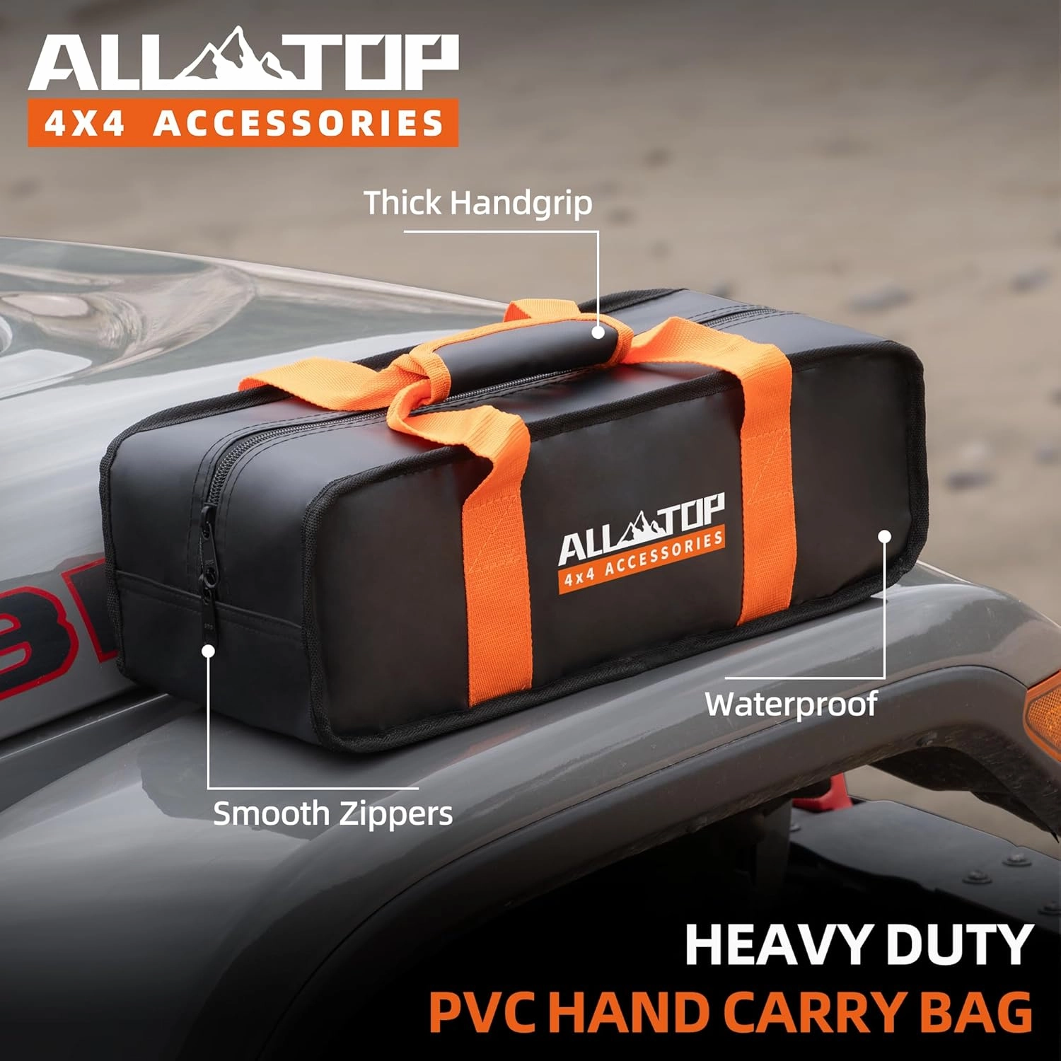 ALL-TOP Kinetic Rope Kit (Reflective) w/ 2 Soft Shackles, 48000Lbs, 1in x 30ft, Heavy Duty 30 % Elasticity, 16000Lbs Work Load Limit