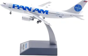 Alloy Collectible Plane Gift 1 200 for PAN AM Airbus A310-300 Diecast Aircraft Jet Model N802PA with Stand Miniatures Set