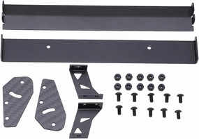 Aluminium Alloy Rear Wing Tail Spoiler Kit Enhances RC Car Performance on Road Racing Drift for HSP, Kyosho, LC, Tamiya
