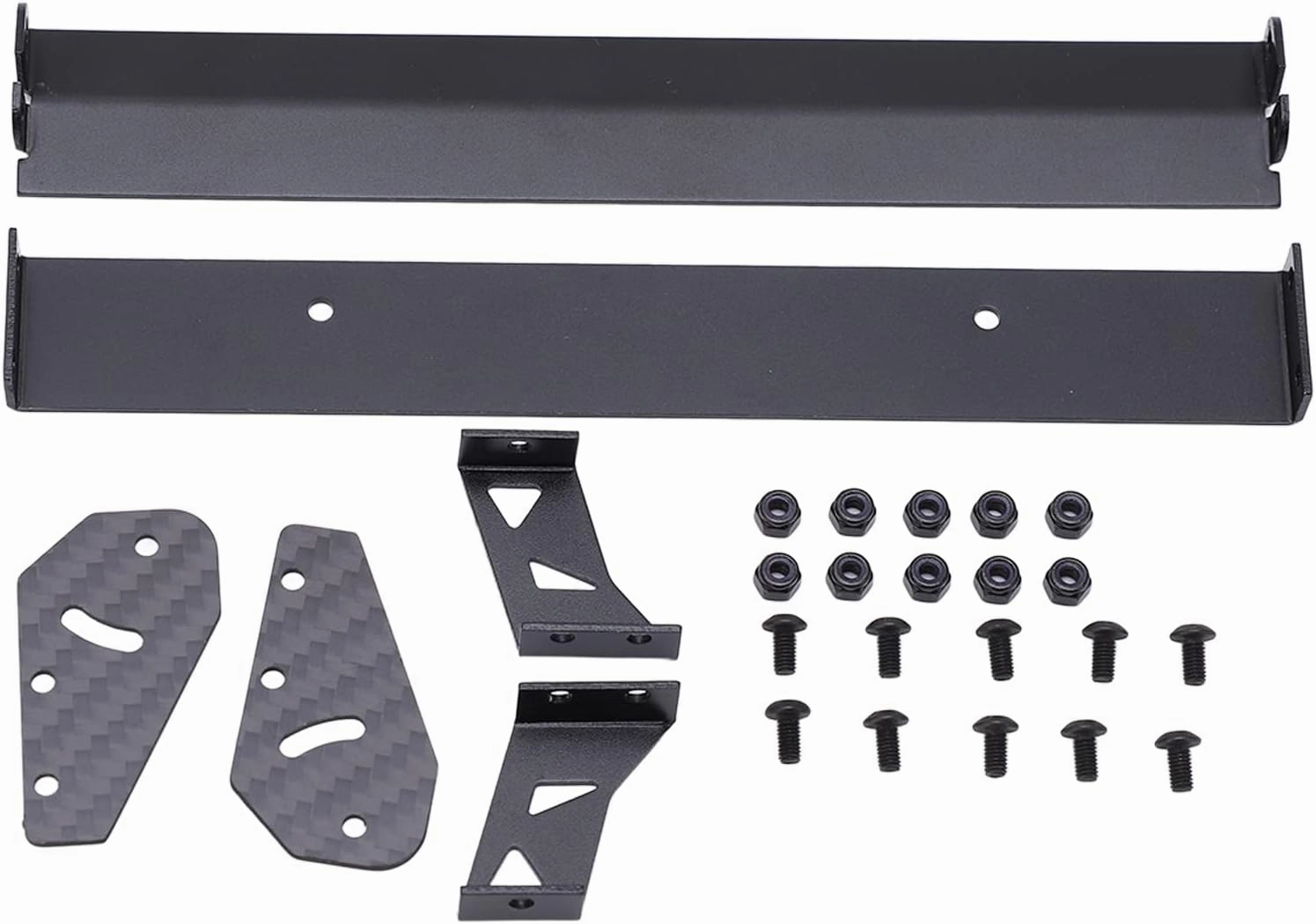 Aluminium Alloy Rear Wing Tail Spoiler Kit Enhances RC Car Performance on Road Racing Drift for HSP, Kyosho, LC, Tamiya