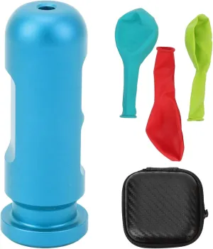 Aluminum Alloy Ear Equalization Training Tool for Diving, Comfort and with 3 Balloons (Blue)
