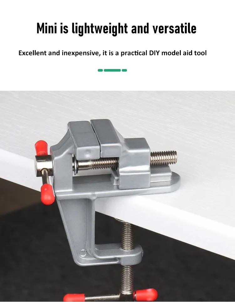 Aluminum Mini Bench Vise Table Vise Small Bench Vise DIY Tool Small Vise Small Flat Nose Pliers