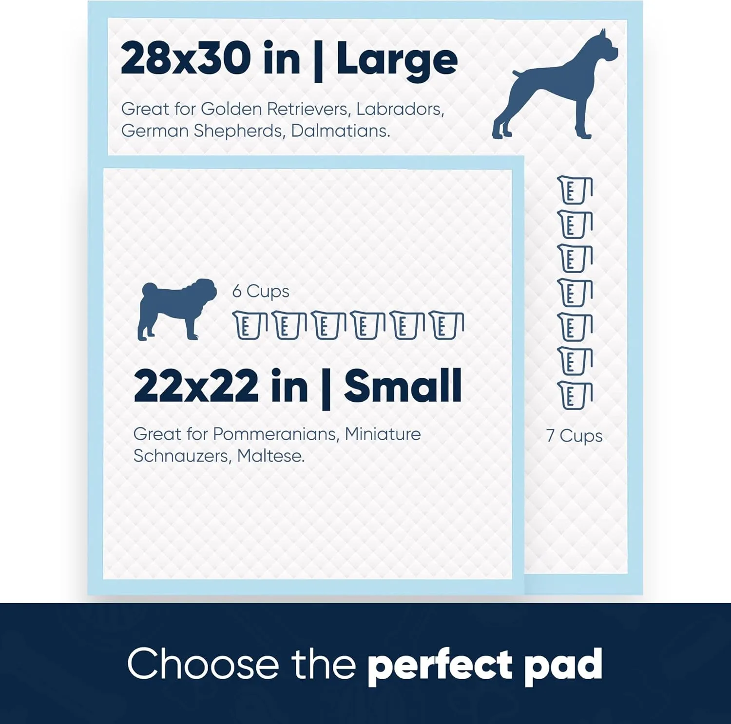 American Kennel Club Scented Puppy Pads – XXL & XXL  Sizes – 28x44 Ultra Absorbent 6-Layer Pee Pads with Odor Control & Quick-Dry Gel – Fresh Scent – 50 Count