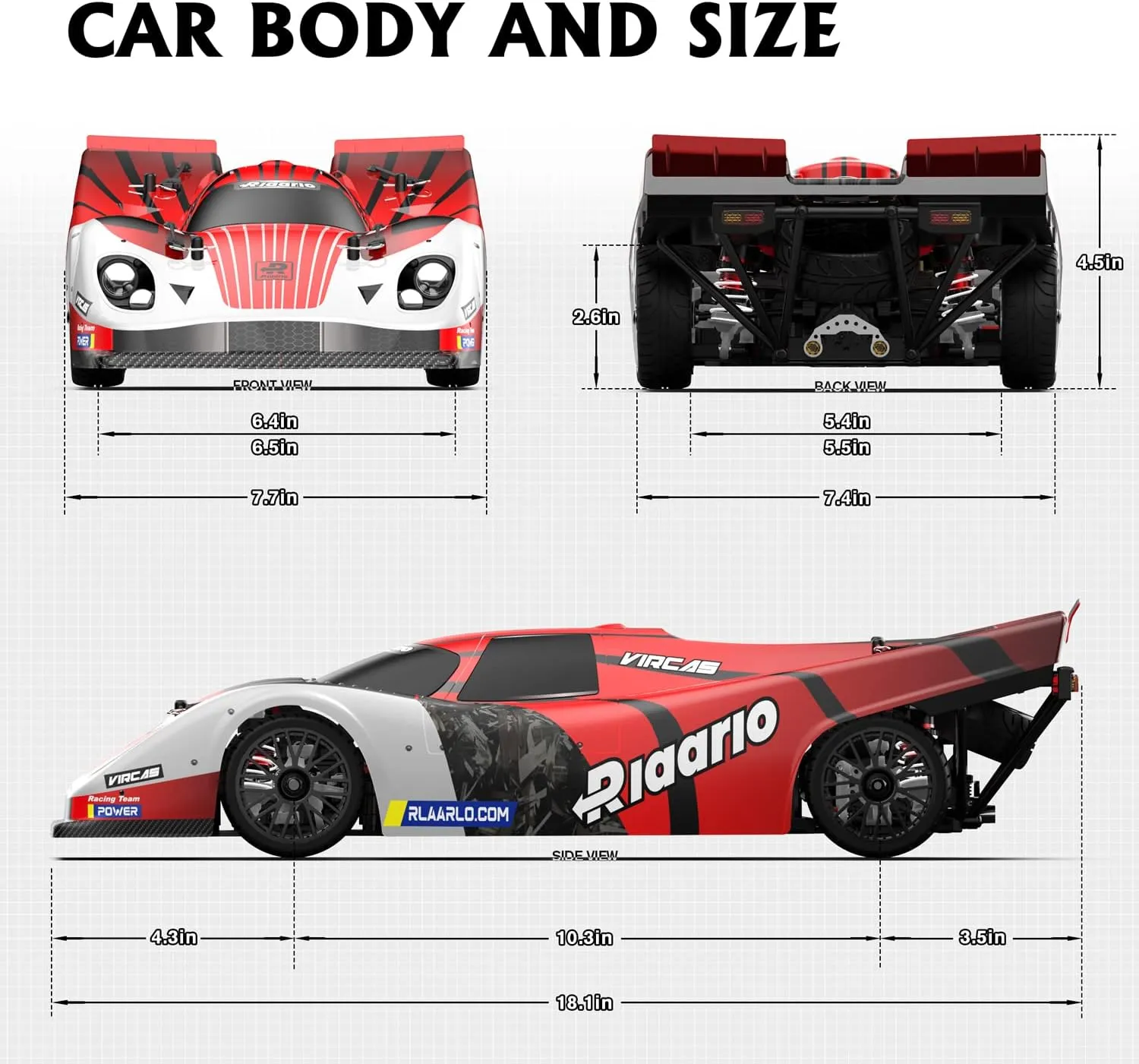 AMORIL 1/10 Metal On-Road Drift Car Roller,4 Wheel Drive Racing Supercar Roller,Electric Touring Car Chassis Frame Body with 4 Wheels,Speed Bash Roller Without Electric Parts,Red