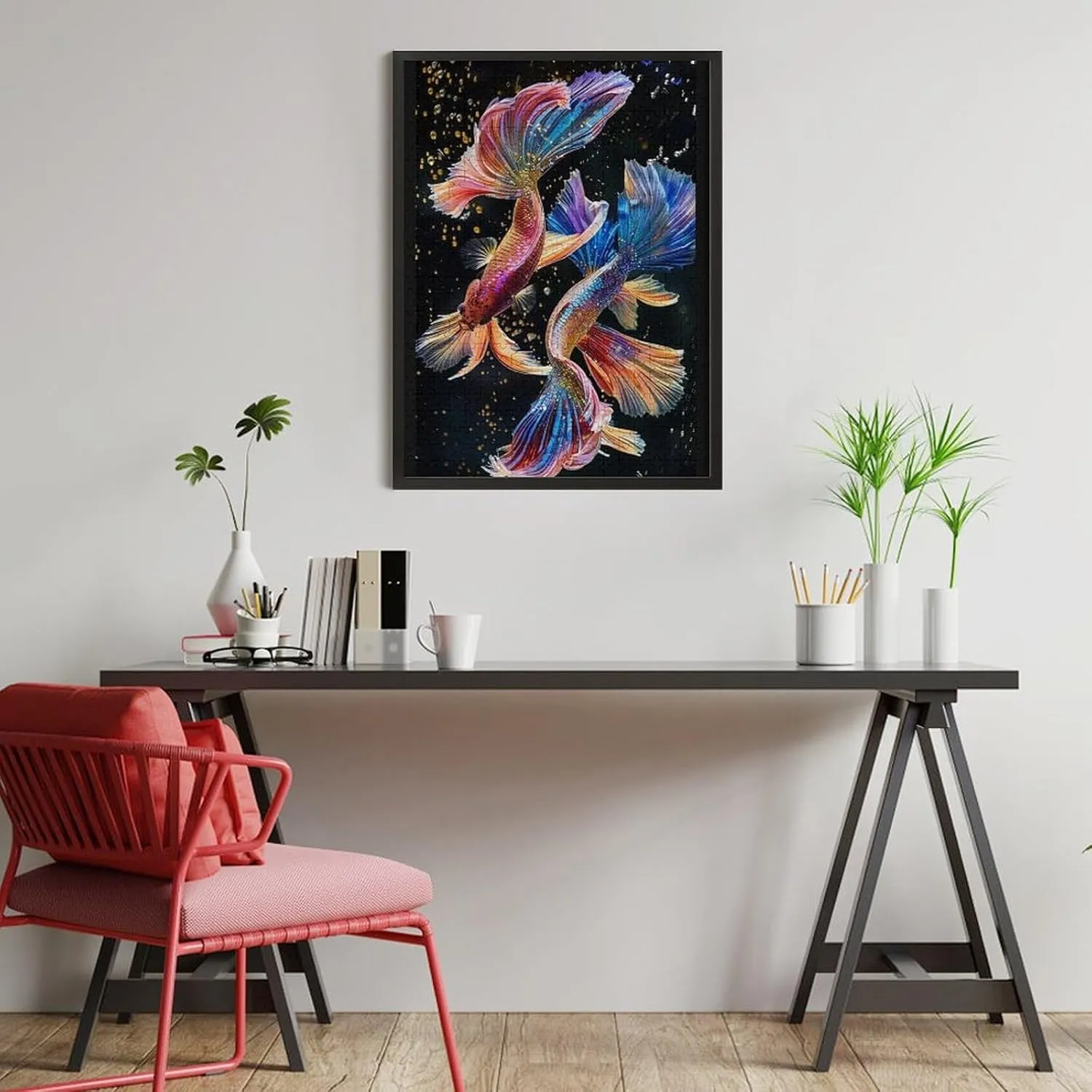 Animals Jigsaw Puzzles, Beautiful Fishes Themed Puzzles for Adults - 500 Pieces Jigsaw Puzzles, Educational Games Gift for Elders Family and Friends