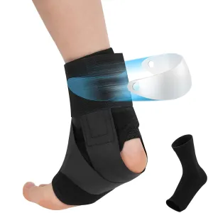 Ankle Brace for Men and Women - Quick Lace Ankle Brace for Running, Basketball, Injury Recovery Ankle Support Brace with 1 Sock Ankle Sprain Brace (Medium)