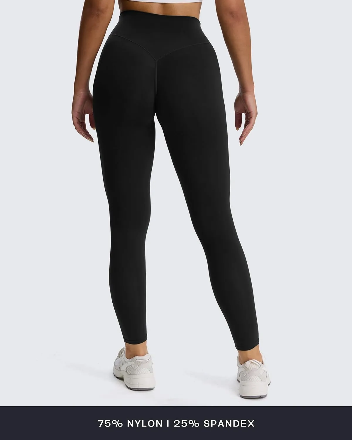 Aoxjox High Waisted Yoga Pants for Women Hidden Scrunch Cross-Waist Buttery Soft Crossover Workout Venus Leggings 26"