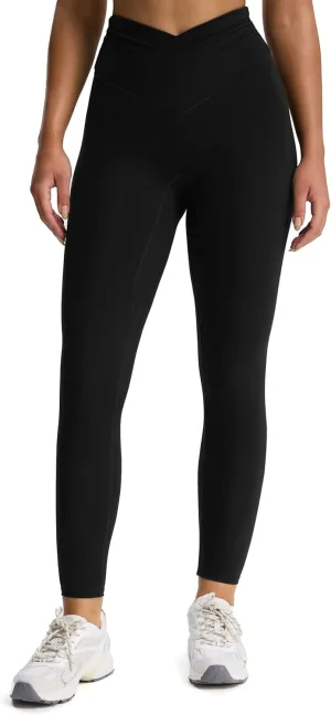 Aoxjox High Waisted Yoga Pants for Women Hidden Scrunch Cross-Waist Buttery Soft Crossover Workout Venus Leggings 26"