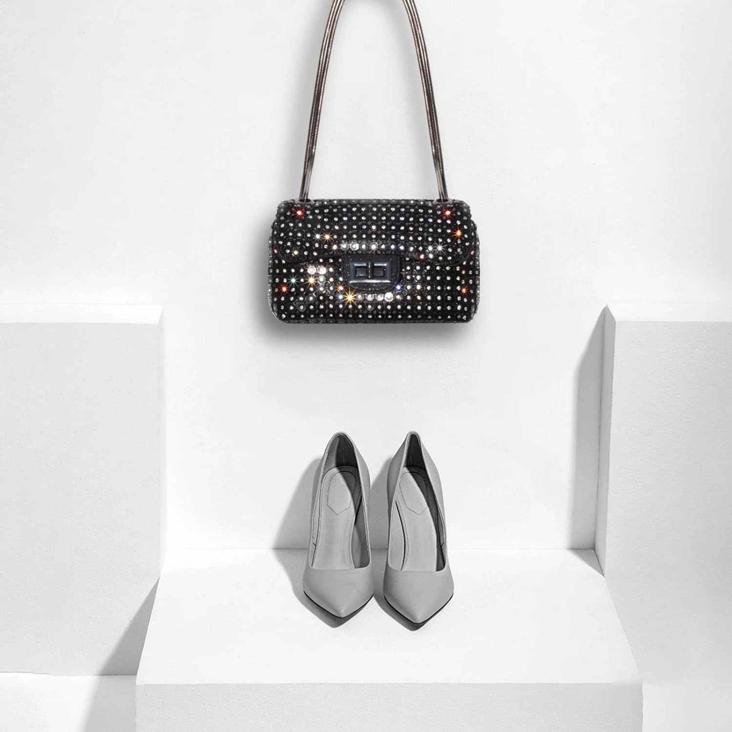 AOYUNHUI Hand Bags Purses for Women Rhinestone Bag Clutch Purses Party Wedding