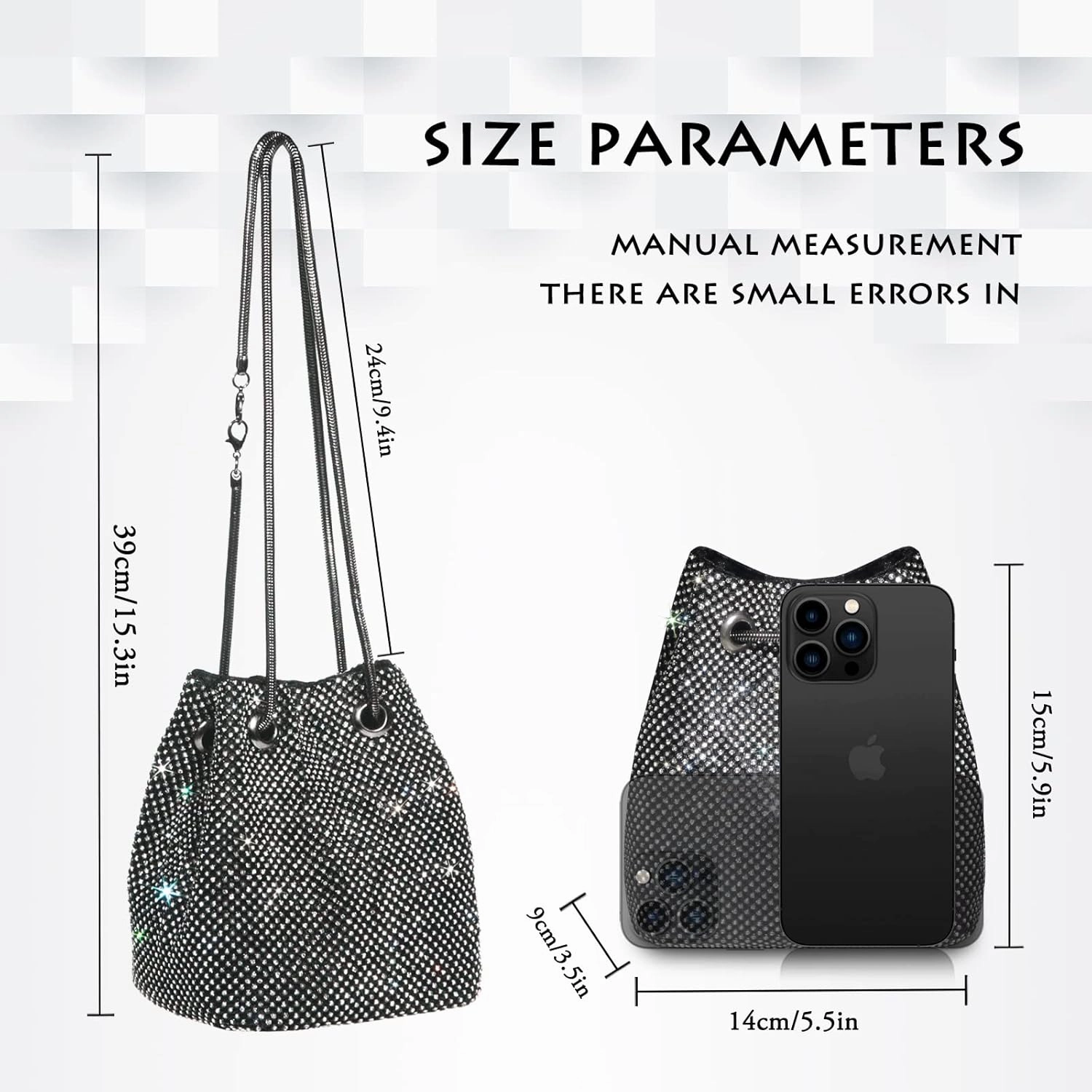 AOYUNHUI Hand Bags Purses for Women Rhinestone Bag Clutch Purses Party Wedding