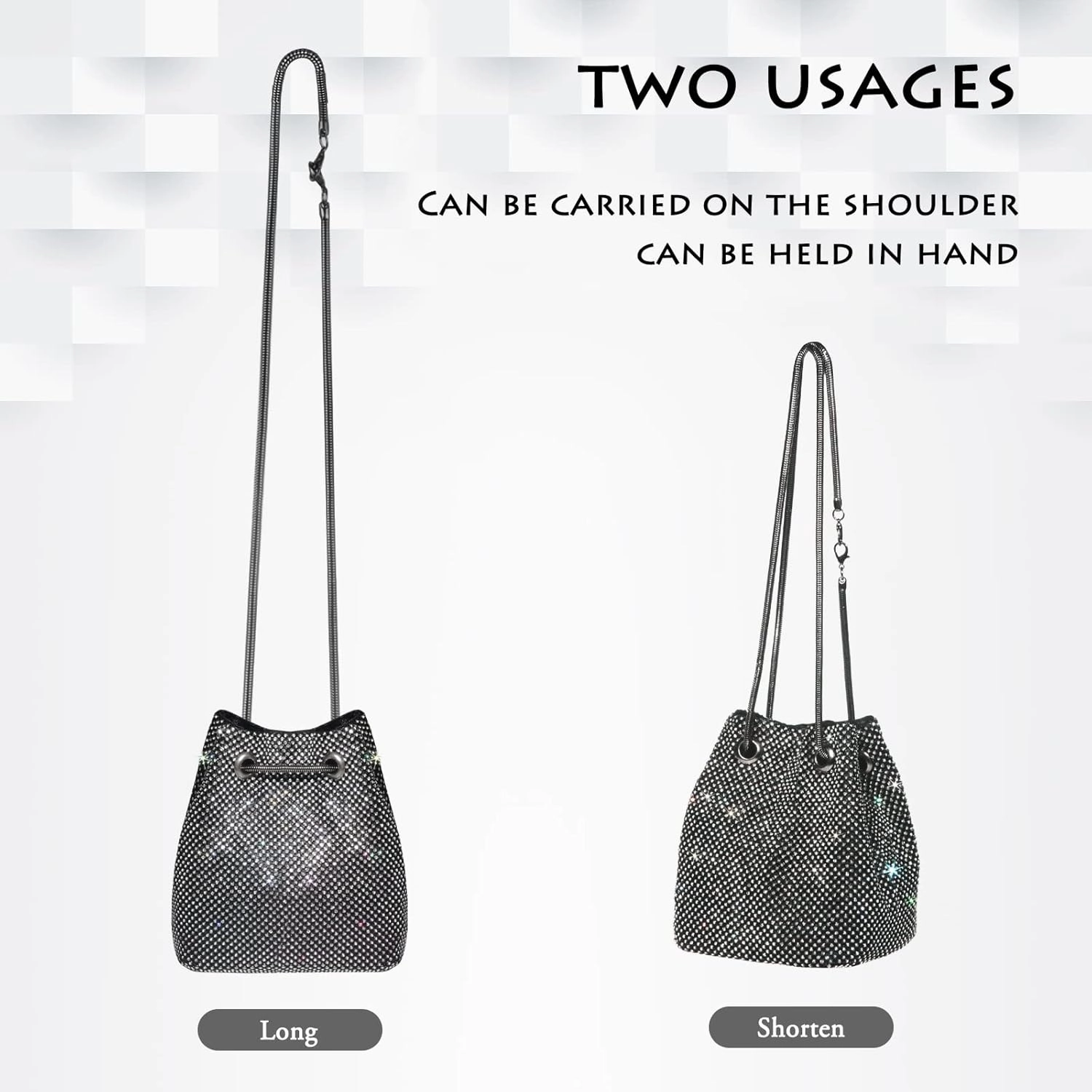 AOYUNHUI Hand Bags Purses for Women Rhinestone Bag Clutch Purses Party Wedding