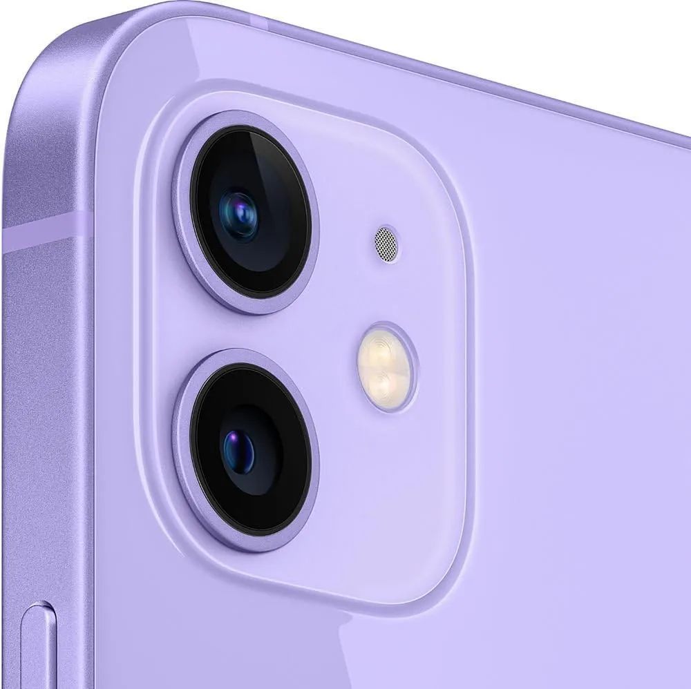 Apple iPhone 12, US Version, 64GB, Purple for AT&T (Renewed)