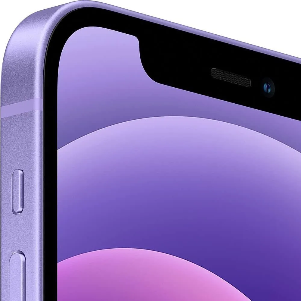 Apple iPhone 12, US Version, 64GB, Purple for AT&T (Renewed)