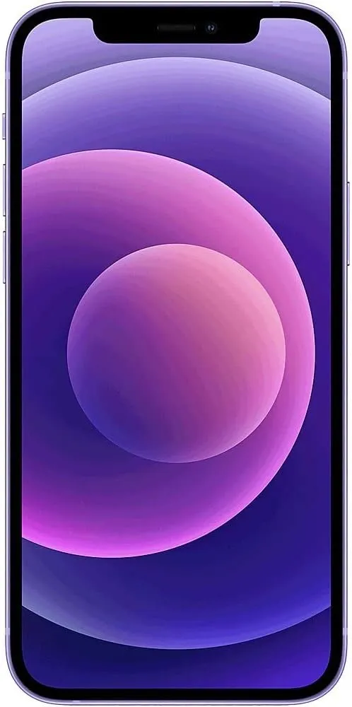 Apple iPhone 12, US Version, 64GB, Purple for AT&T (Renewed)