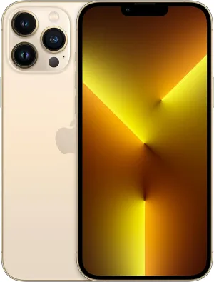 Apple iPhone 13 Pro Max (1TB, Gold) [Locked]   Carrier Subscription