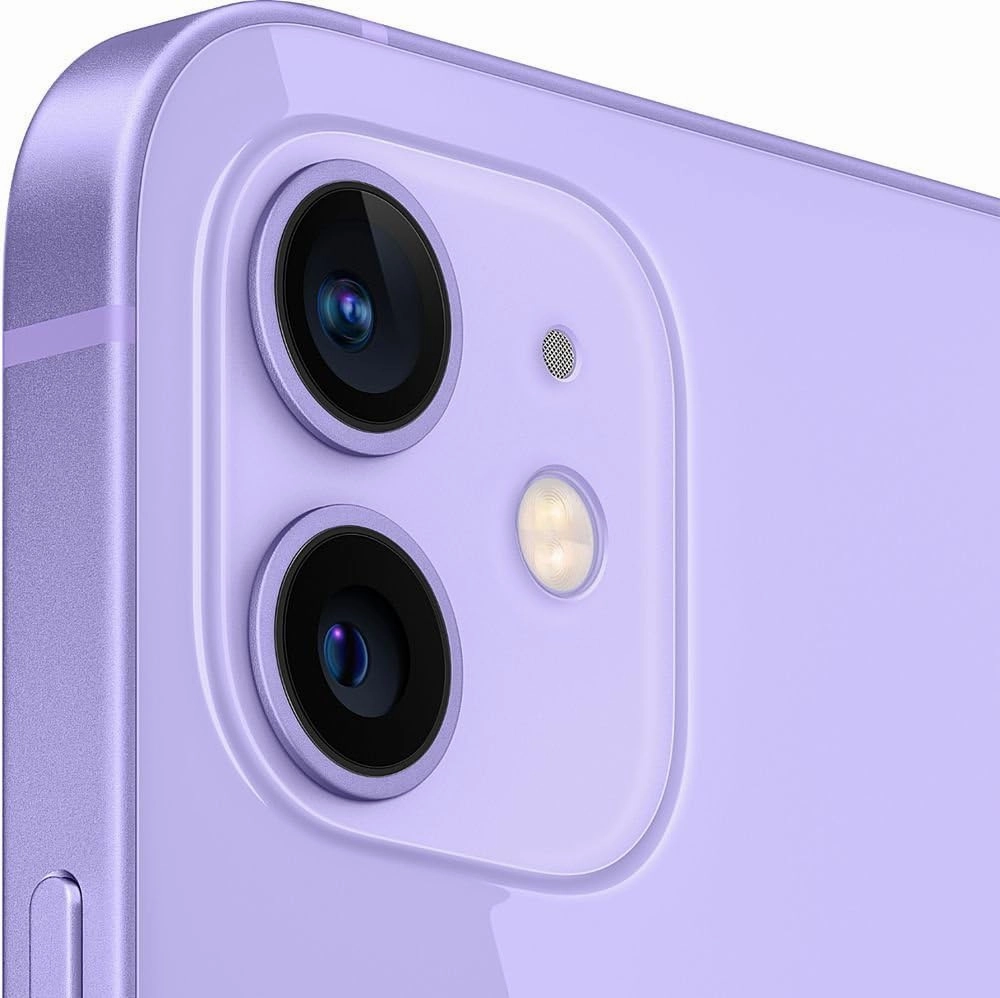 Apple iPhone 12, US Version, 128GB, Purple for AT&T (Renewed)