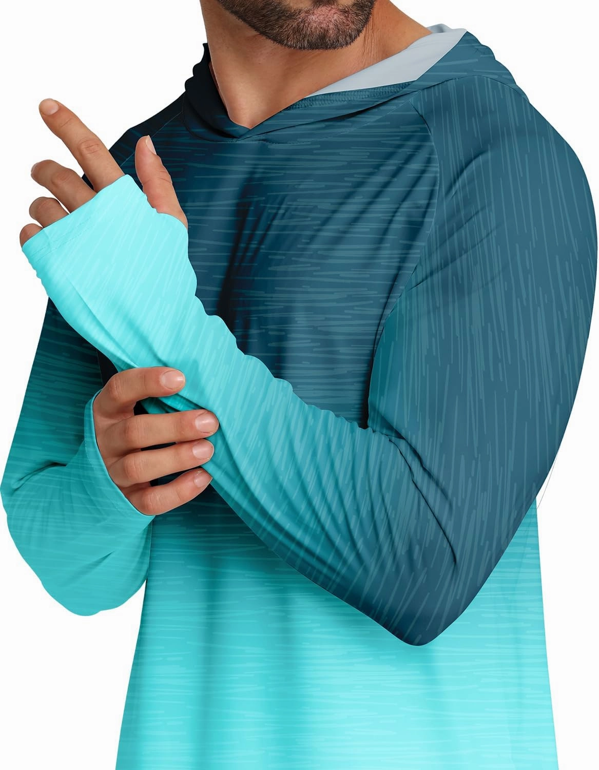 APTRO Men's UPF 50  Sun Protection Long Sleeve Hoodie Shirts UV Outdoor Fishing Shirts SPF Rash Guard Shirts for Men