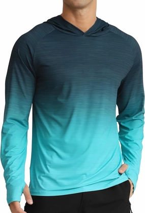 APTRO Men's UPF 50  Sun Protection Long Sleeve Hoodie Shirts UV Outdoor Fishing Shirts SPF Rash Guard Shirts for Men
