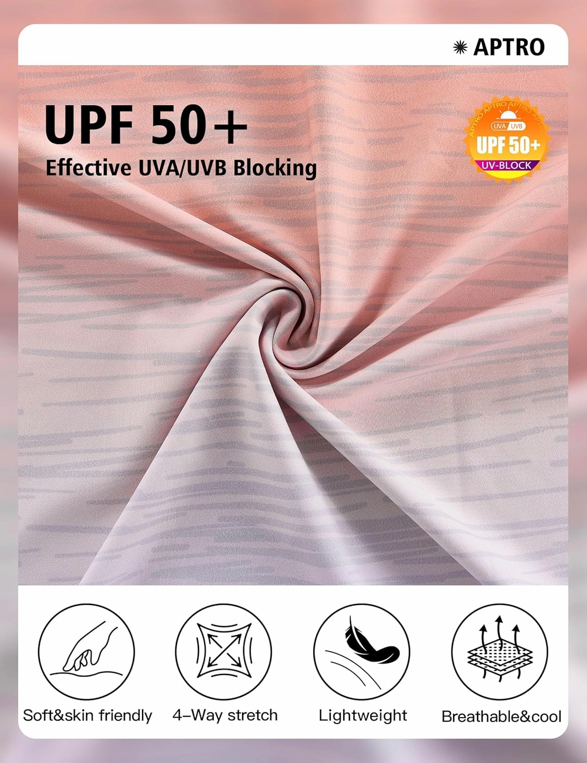 APTRO Men's UPF 50  Sun Protection Long Sleeve Hoodie Shirts UV Outdoor Fishing Shirts SPF Rash Guard Shirts for Men