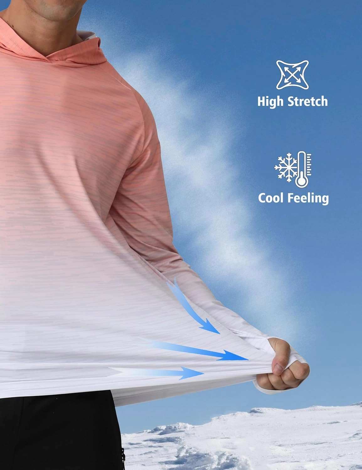 APTRO Men's UPF 50  Sun Protection Long Sleeve Hoodie Shirts UV Outdoor Fishing Shirts SPF Rash Guard Shirts for Men